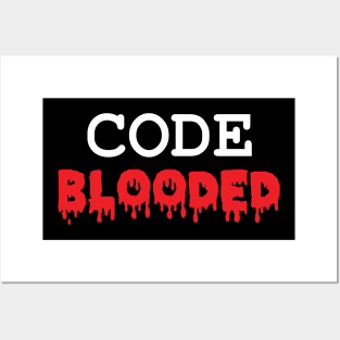 Code Blooded Angry Software Programmer Coder Posters and Art